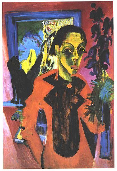Ernst Ludwig Kirchner Selfportrait with shadow